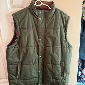 Men's Green Quilted Vest